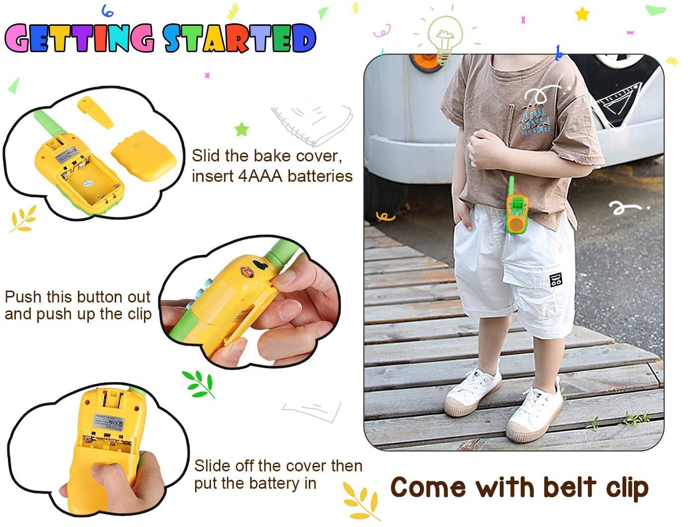 LOOIKOOS Walkie Talkies for Kids LOOIKOOS Walkie Talkies for Kids