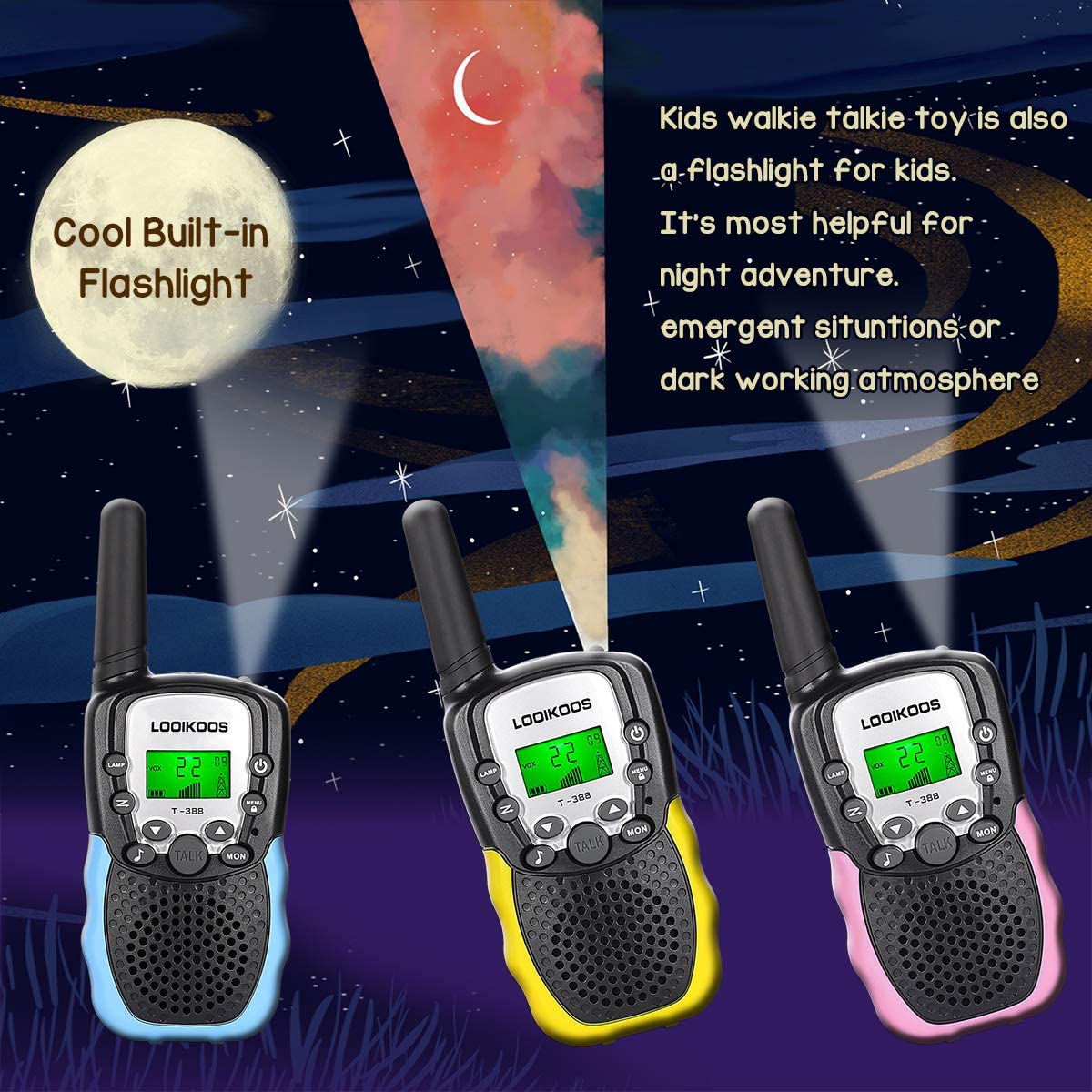 LOOIKOOS Walkie Talkies for Kids LOOIKOOS Walkie Talkies for Kids