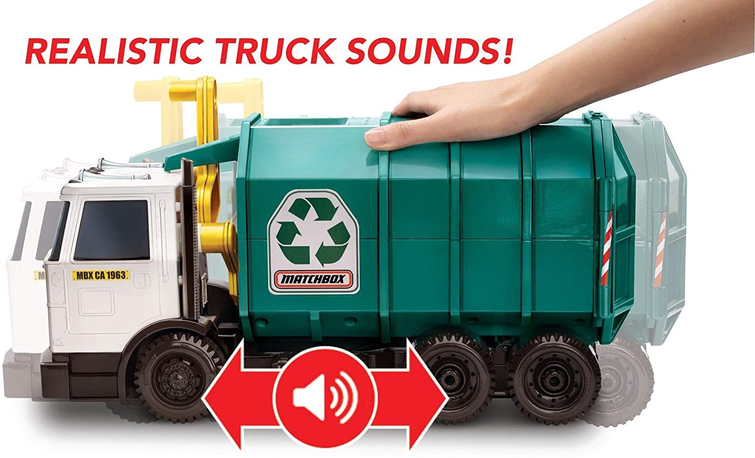 Matchbox Garbage Truck 15" Large Scale Matchbox Garbage Truck 15" Large Scale