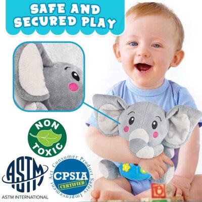 Insnug Plush Elephant Music Baby Toys