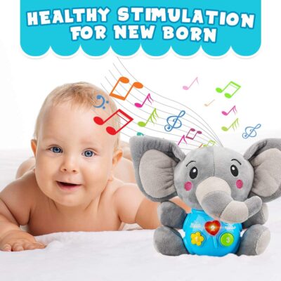 Insnug Plush Elephant Music Baby Toys