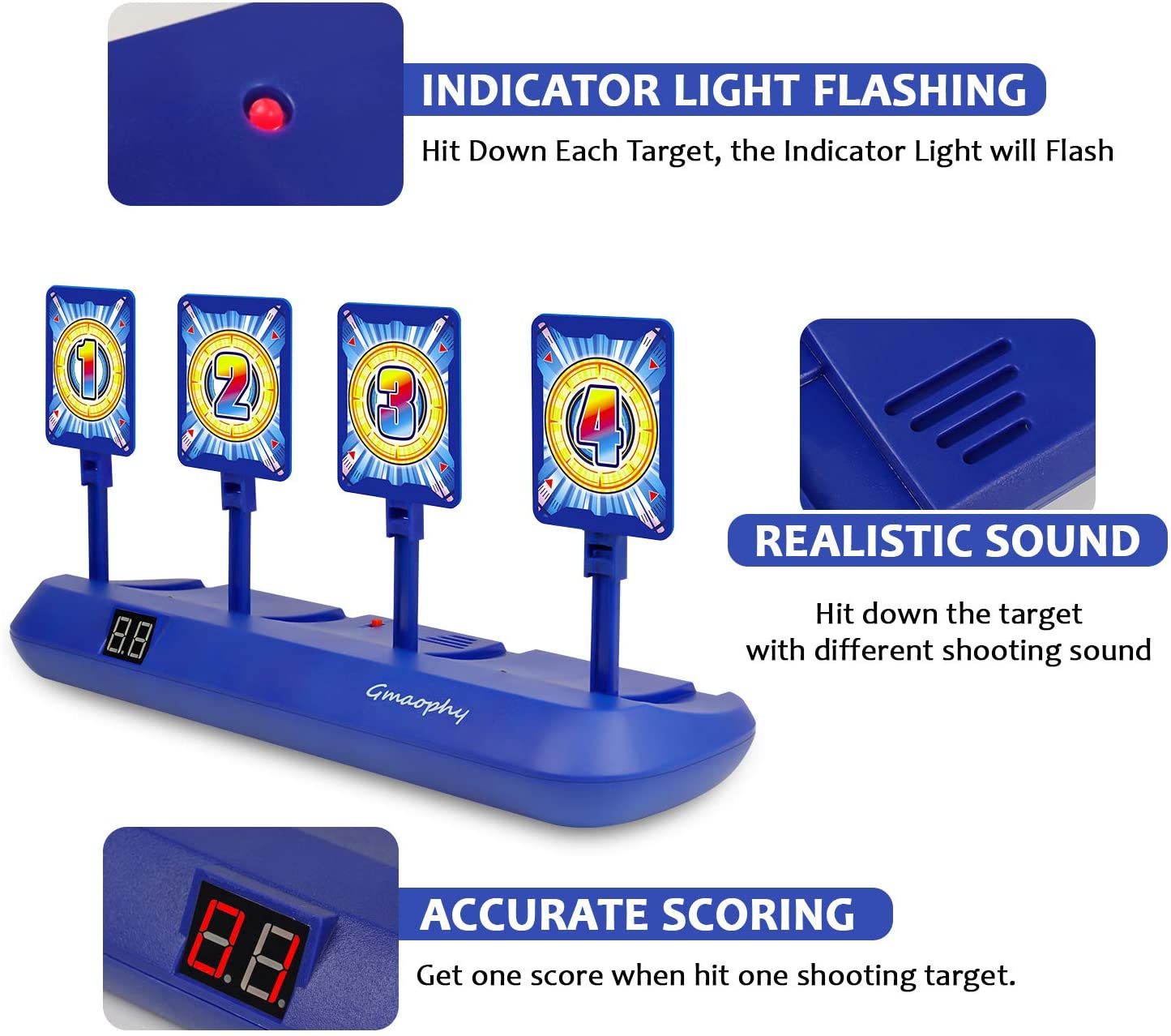 Digital Shooting Targets with Foam Dart Toy Shooting Blaster Digital Shooting Targets with Foam Dart Toy Shooting Blaster
