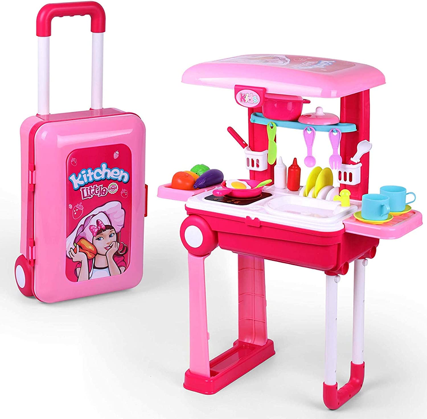 Pretend Play Kitchen Playset for Girls