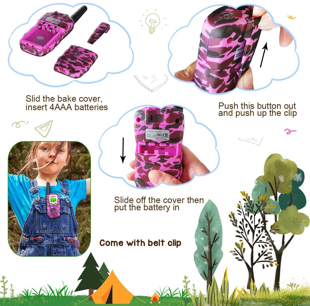 LOOIKOOS Walkie Talkies for Kids LOOIKOOS Walkie Talkies for Kids
