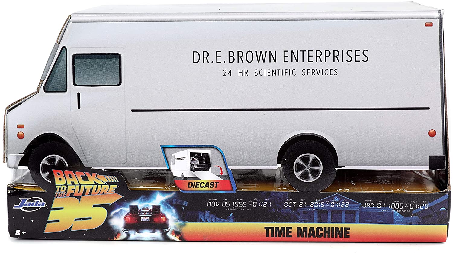 Back to The Future Time Machine Anniversary Edition 1:32 Die-cast Car Back to The Future Time Machine Anniversary Edition 1:32 Die-cast Car