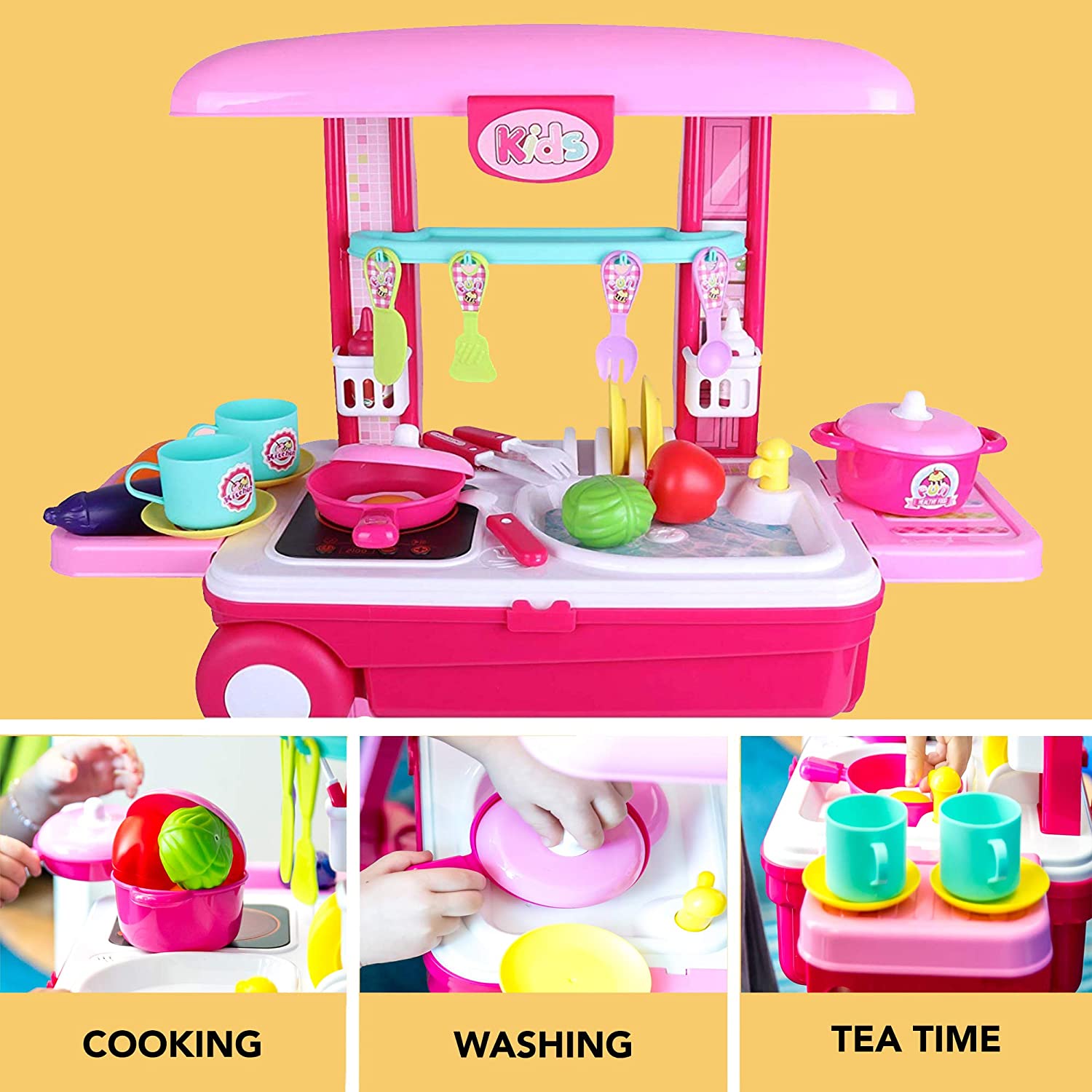 Pretend Play Kitchen Playset for Girls Pretend Play Kitchen Playset for Girls