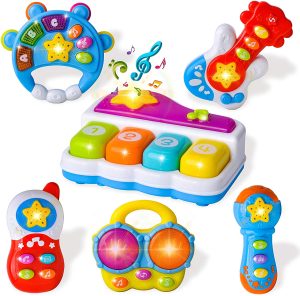 JOYIN 6 PCS Toddler Sensory Educational Musical Instrument Toys