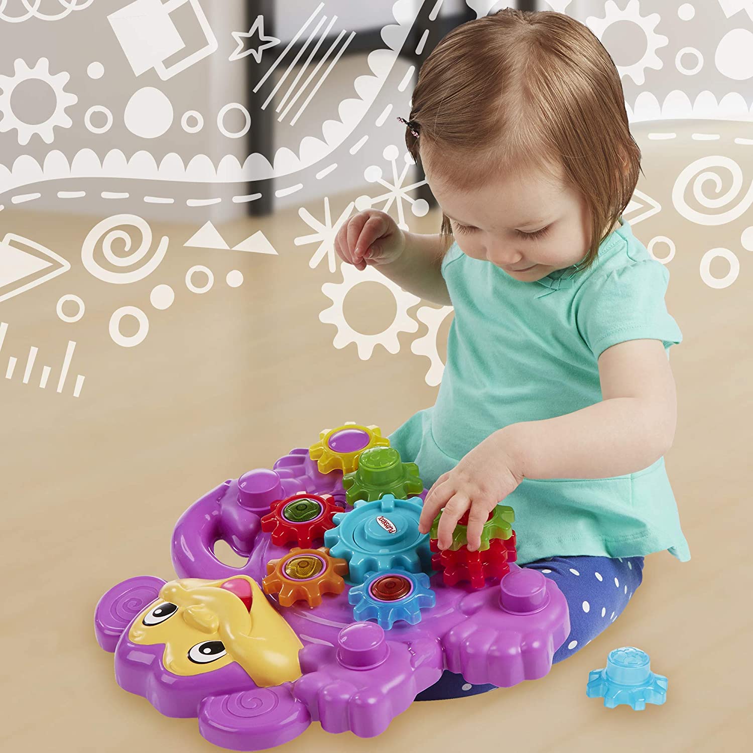 Playskool Stack n Spin Monkey Gears Toy Playskool Stack n Spin Monkey Gears Toy