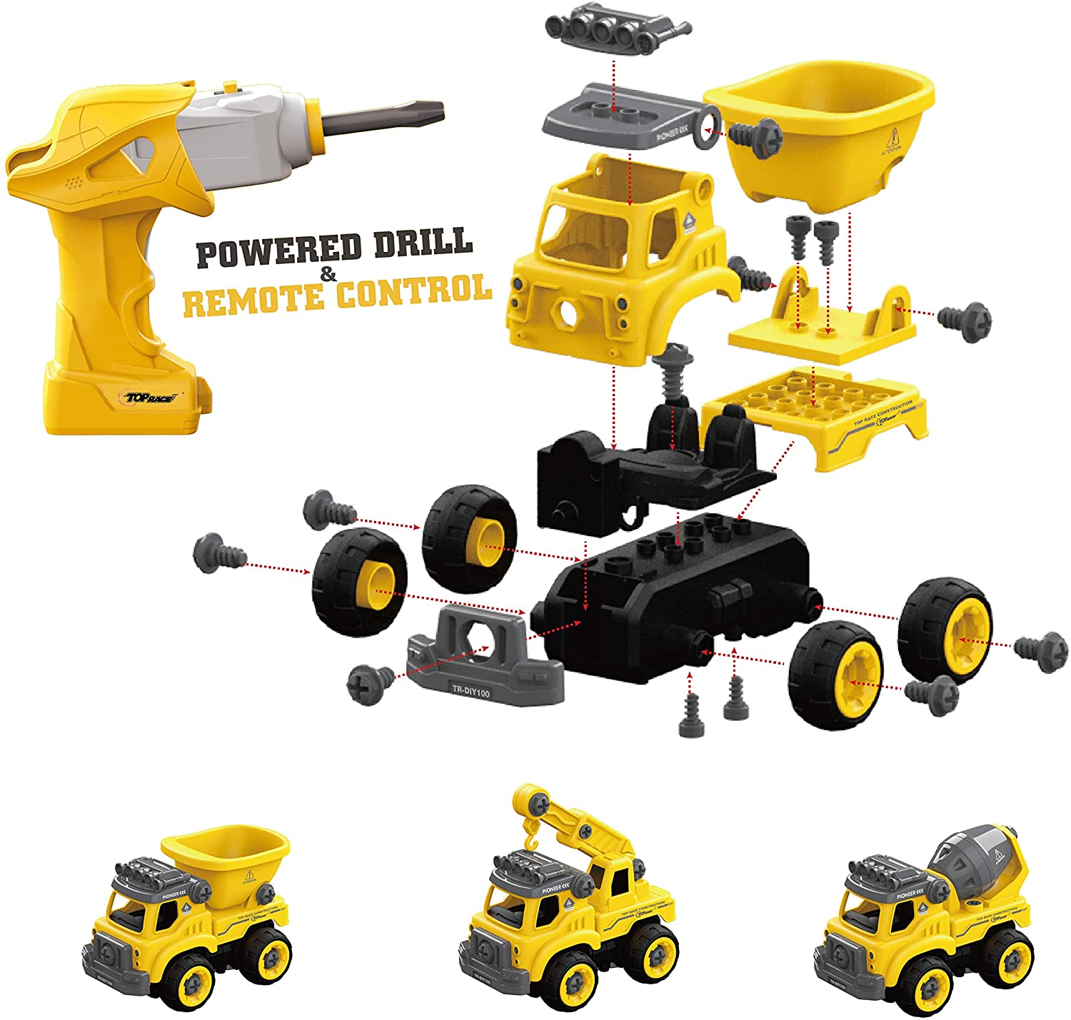 3 in one Construction Truck Toys 3 in one Construction Truck Toys