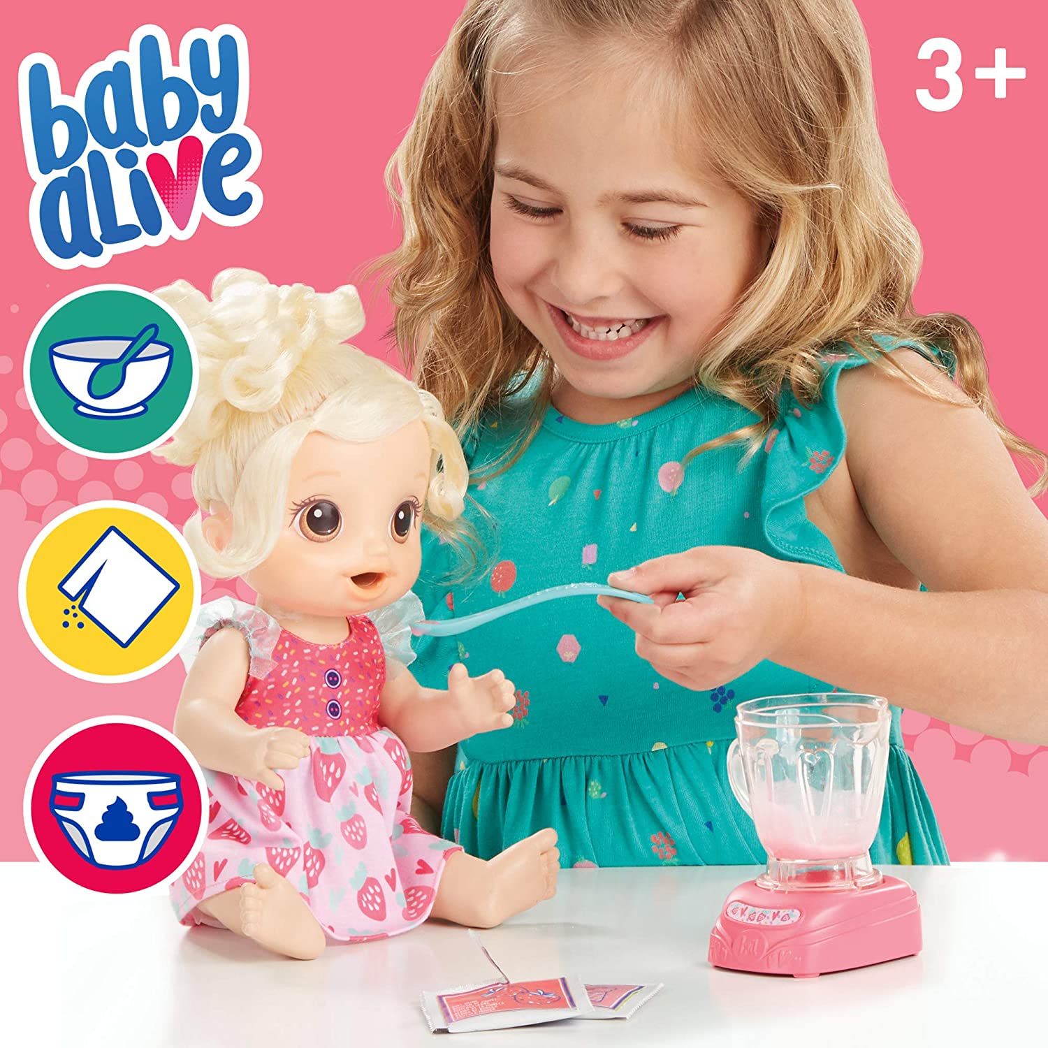 Baby Alive Magical Mixer Baby Doll Strawberry Shake Baby Alive Magical Mixer Baby Doll Strawberry Shake