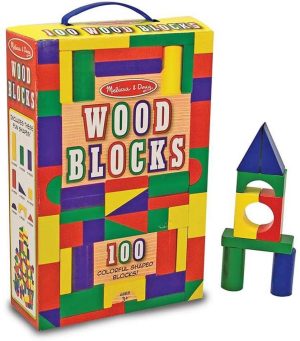 Melissa & Doug 100-Piece Wood Blocks Set