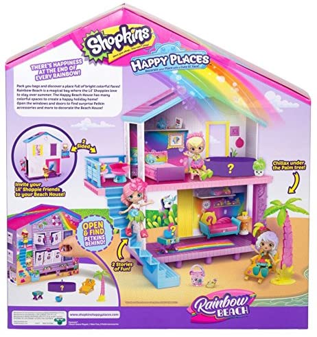 Shopkins Happy Places Rainbow Beach House Playset Shopkins Happy Places Rainbow Beach House Playset
