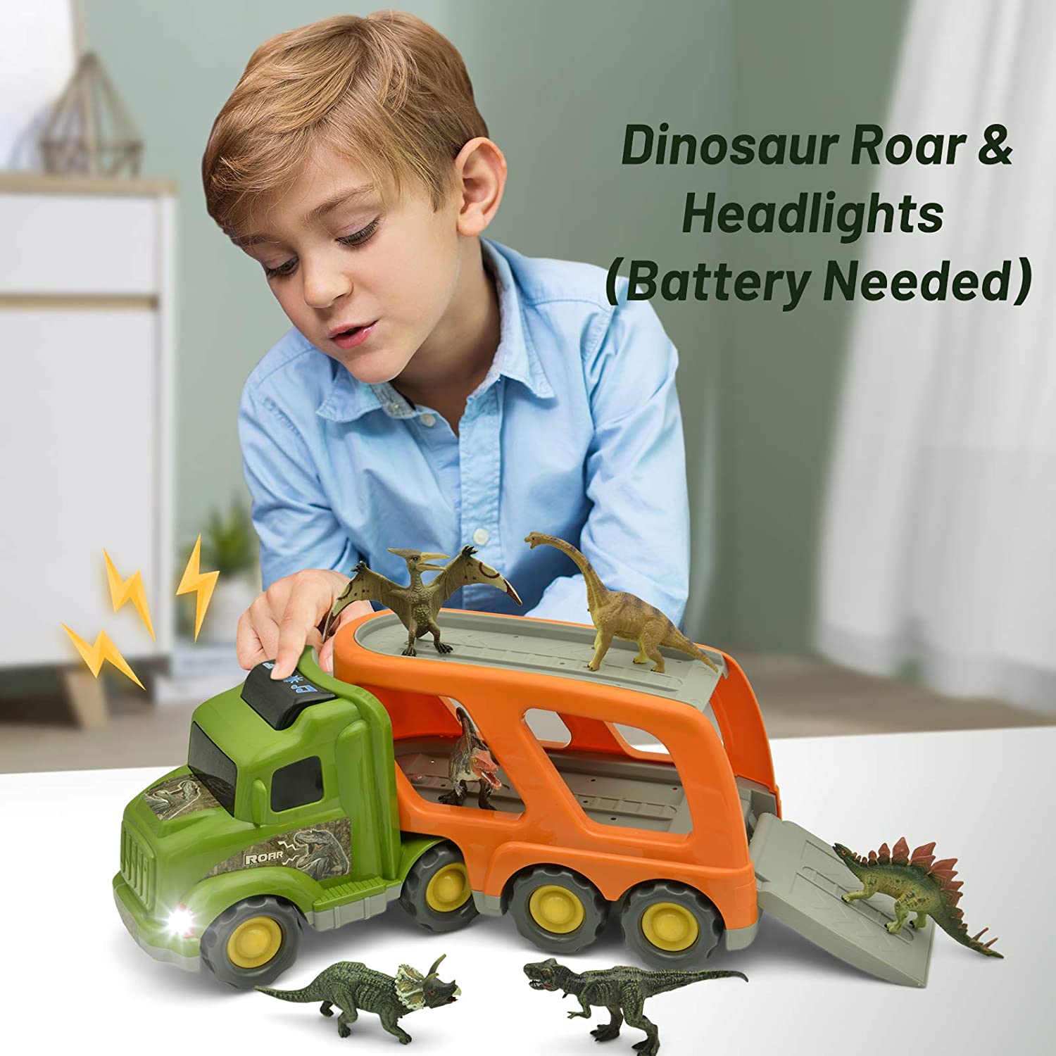 LASCOTON Dinosaur Toys Set Truck LASCOTON Dinosaur Toys Set Truck