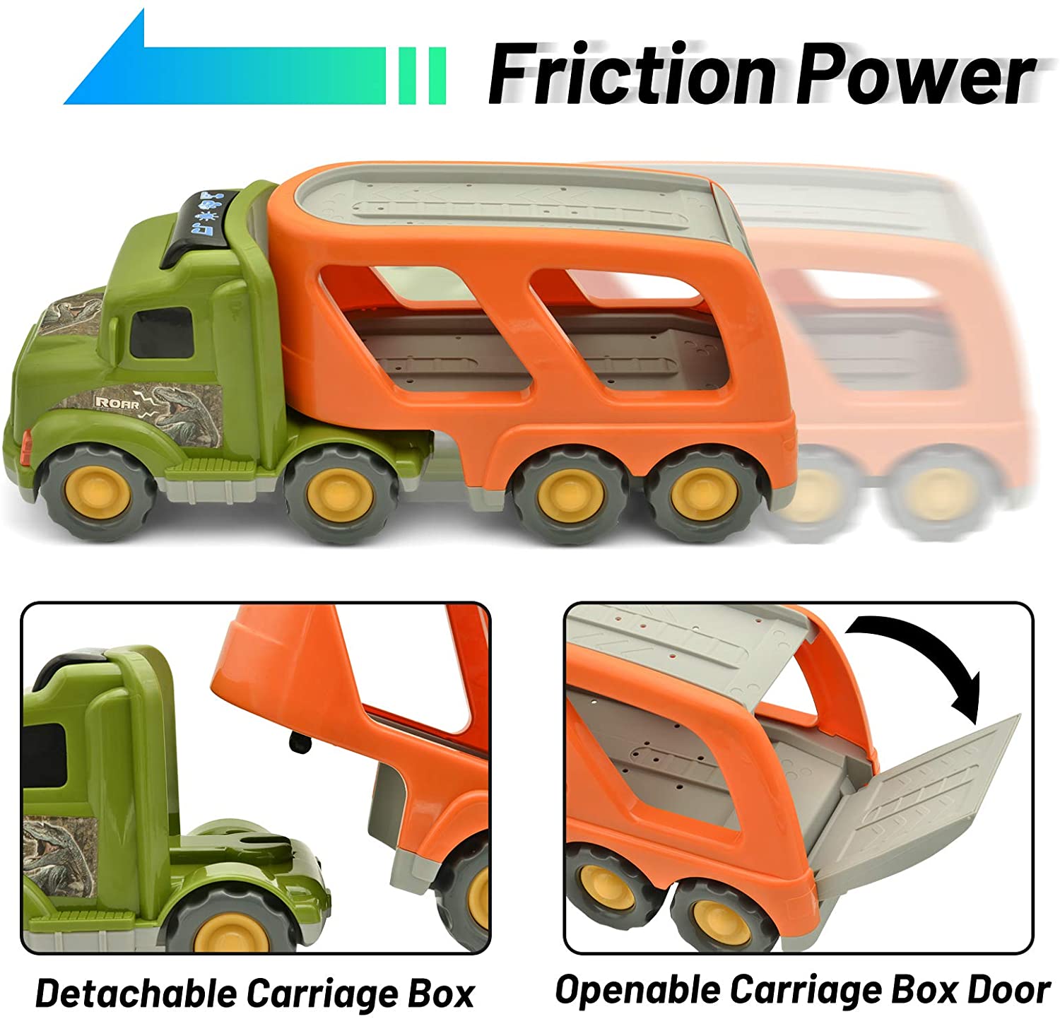 LASCOTON Dinosaur Toys Set Truck LASCOTON Dinosaur Toys Set Truck