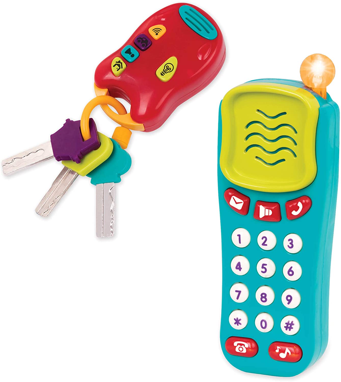 Battat Combo Set - Light & Sound Phone + Keys Battat Combo Set - Light & Sound Phone + Keys
