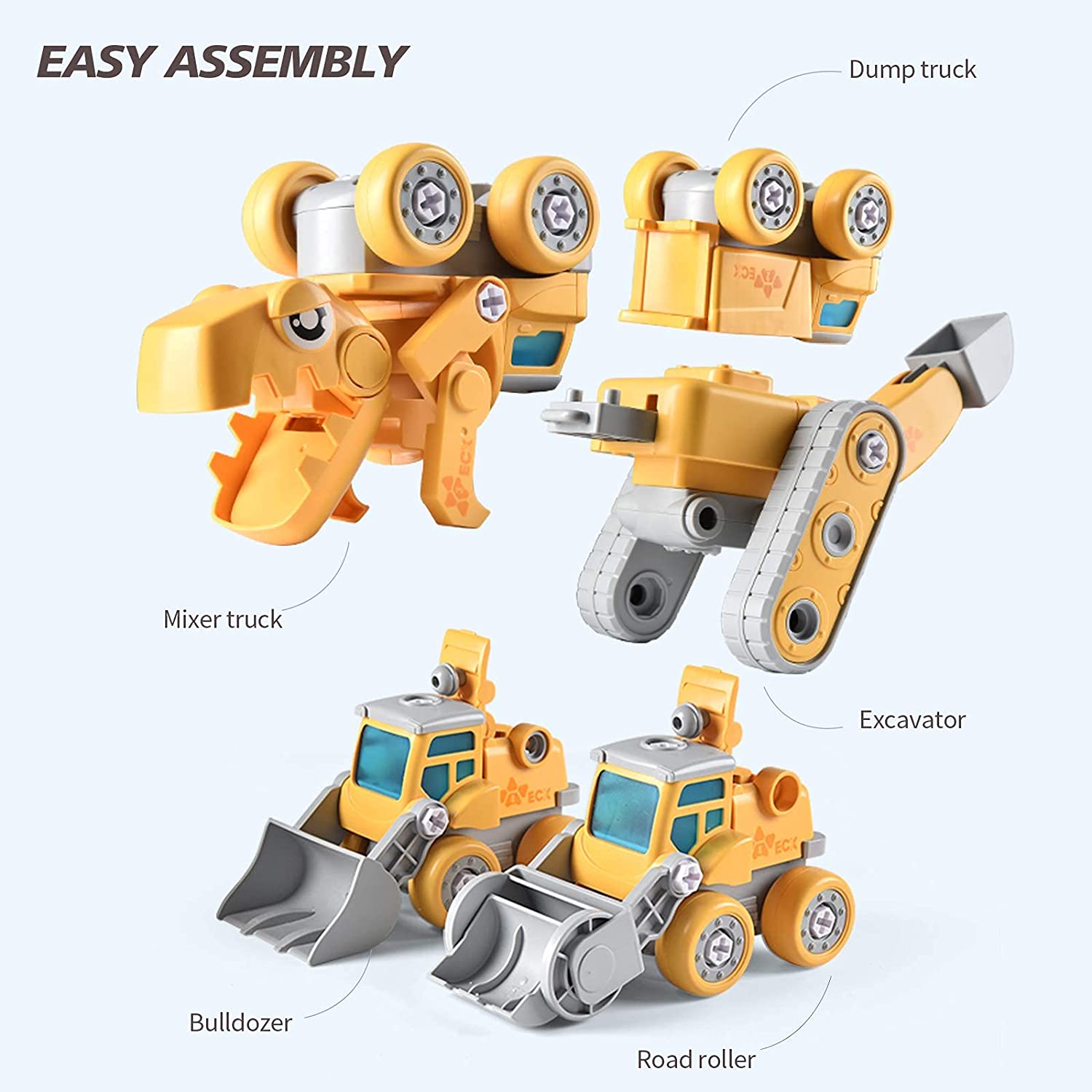 ERCHAOXI 5 in 1 Take Apart Dinosaur Toys ERCHAOXI 5 in 1 Take Apart Dinosaur Toys