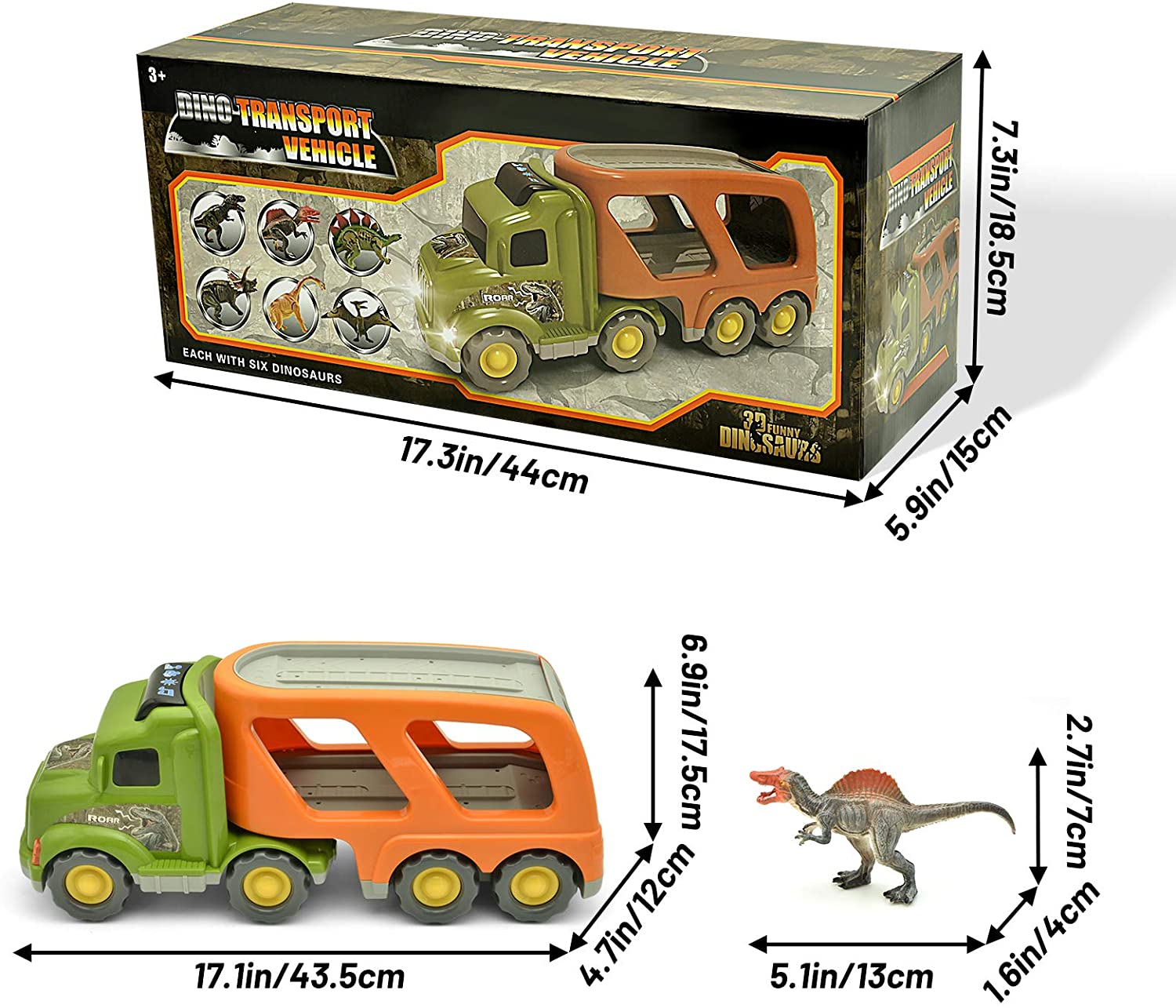 LASCOTON Dinosaur Toys Set Truck LASCOTON Dinosaur Toys Set Truck