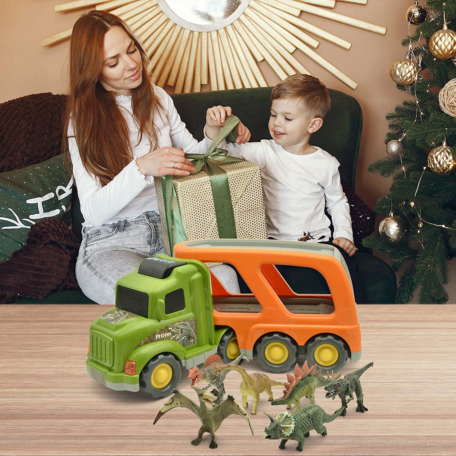 LASCOTON Dinosaur Toys Set Truck LASCOTON Dinosaur Toys Set Truck