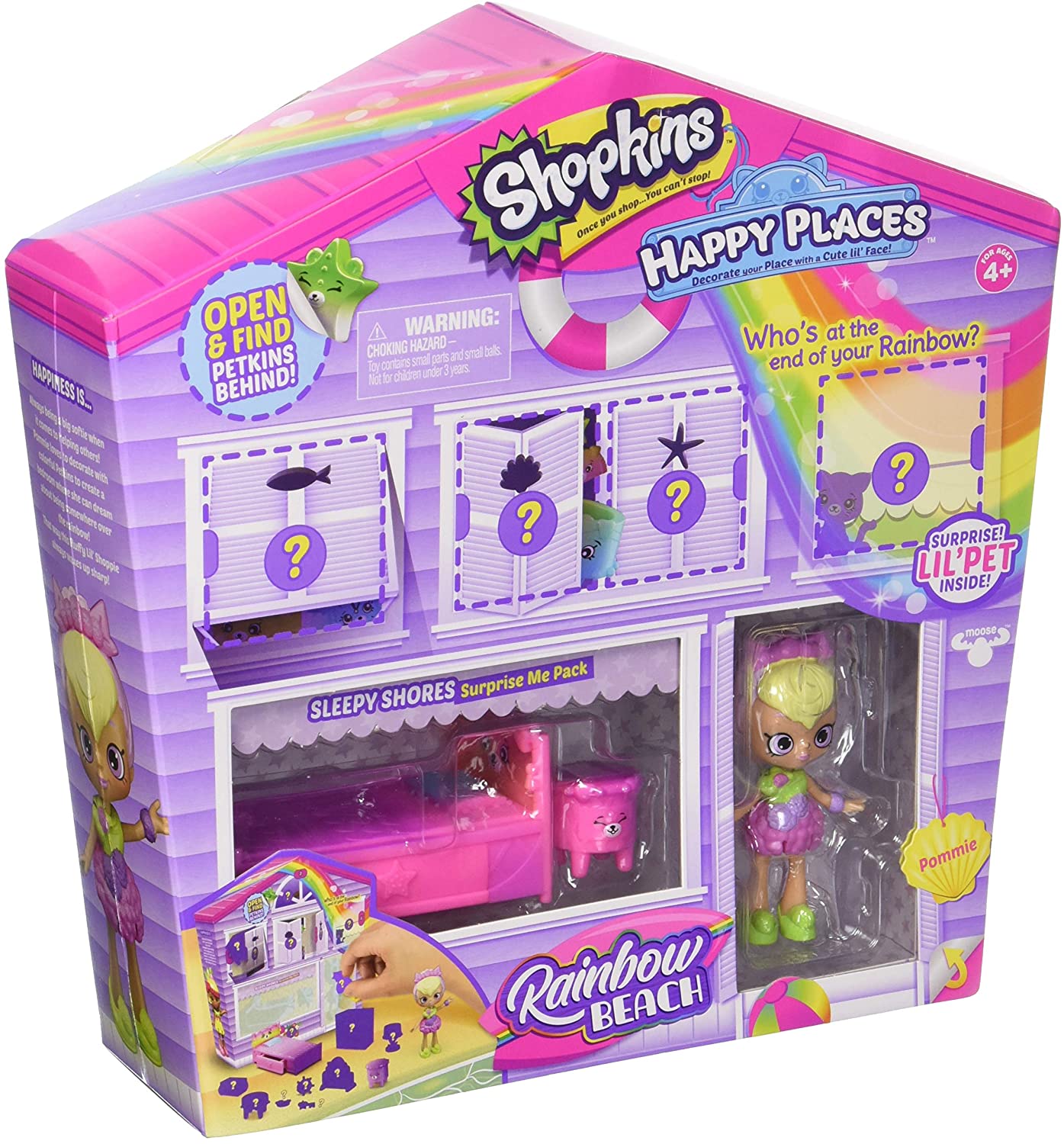 Shopkins Happy Places Rainbow Beach House Playset Shopkins Happy Places Rainbow Beach House Playset