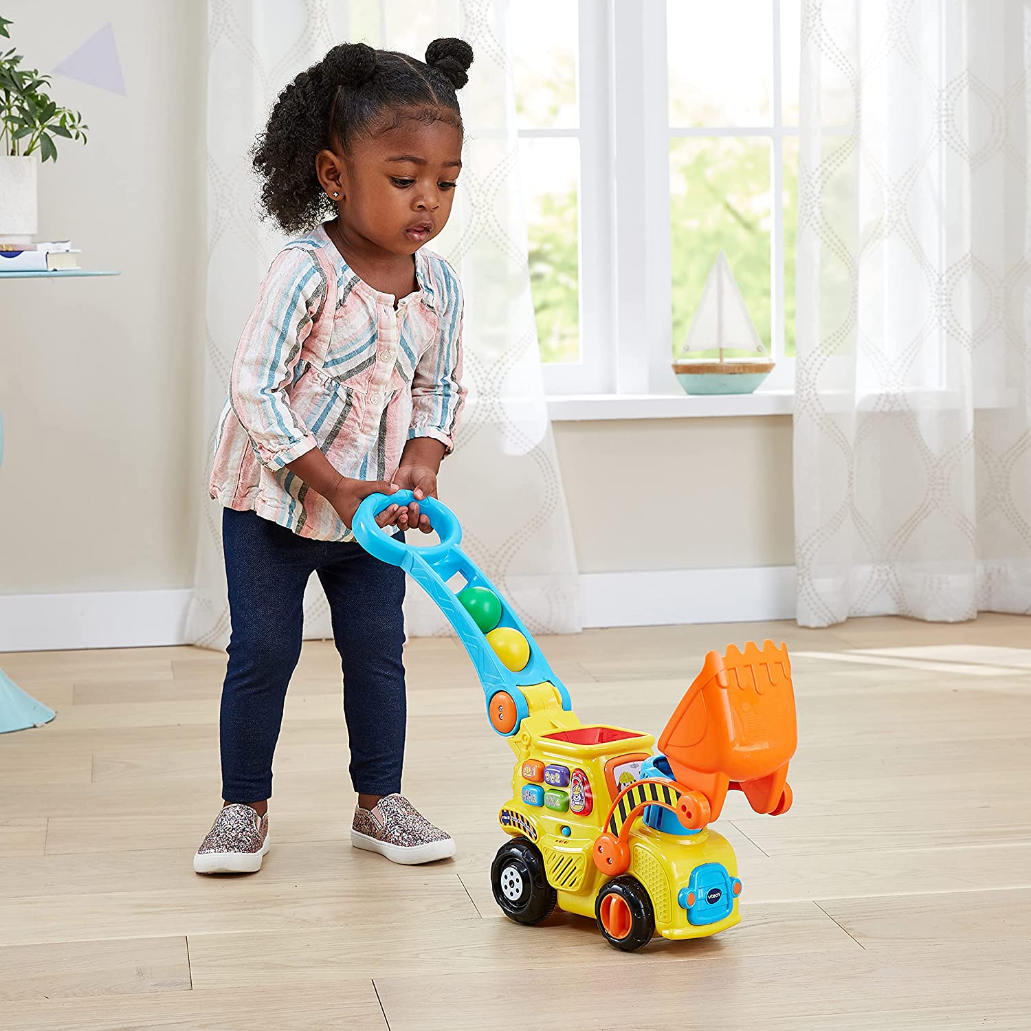 VTech Pop-a-Balls Push & Pop Bulldozer VTech Pop-a-Balls Push & Pop Bulldozer