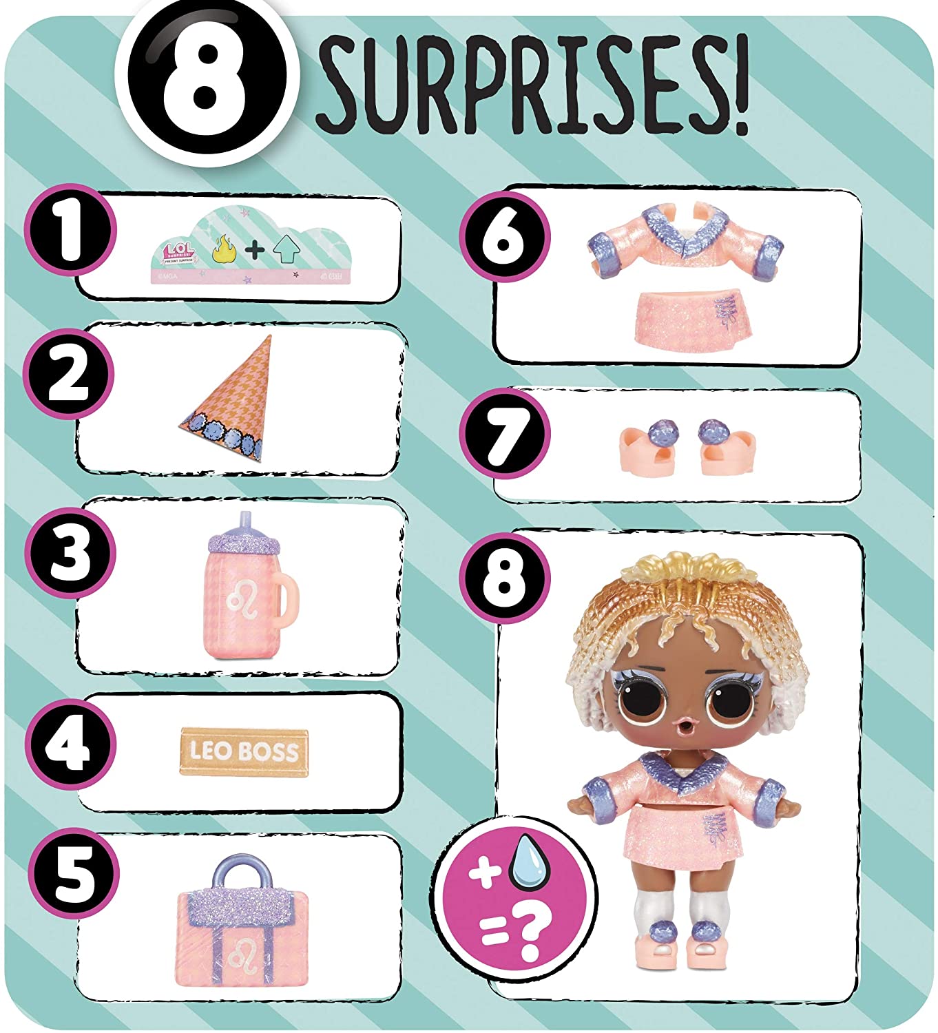LOL Surprise Series 2 Glitter Star Sign Doll with 8 Surprises LOL Surprise Series 2 Glitter Star Sign Doll with 8 Surprises