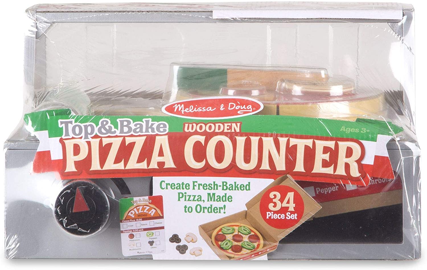 Melissa & Doug Top & Bake Wooden Pizza Counter Play Set (34 Pcs) Melissa & Doug Top & Bake Wooden Pizza Counter Play Set (34 Pcs)