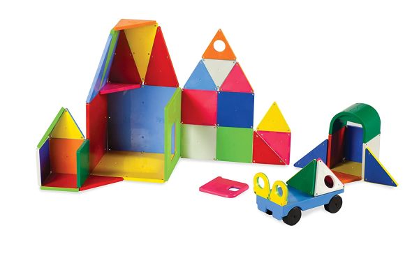 Magna Tiles 48 Piece Solid Colors Deluxe Set