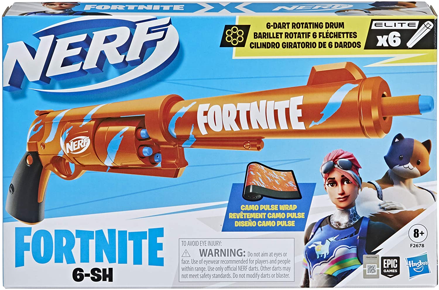 NERF Fortnite 6-SH Dart Blaster NERF Fortnite 6-SH Dart Blaster