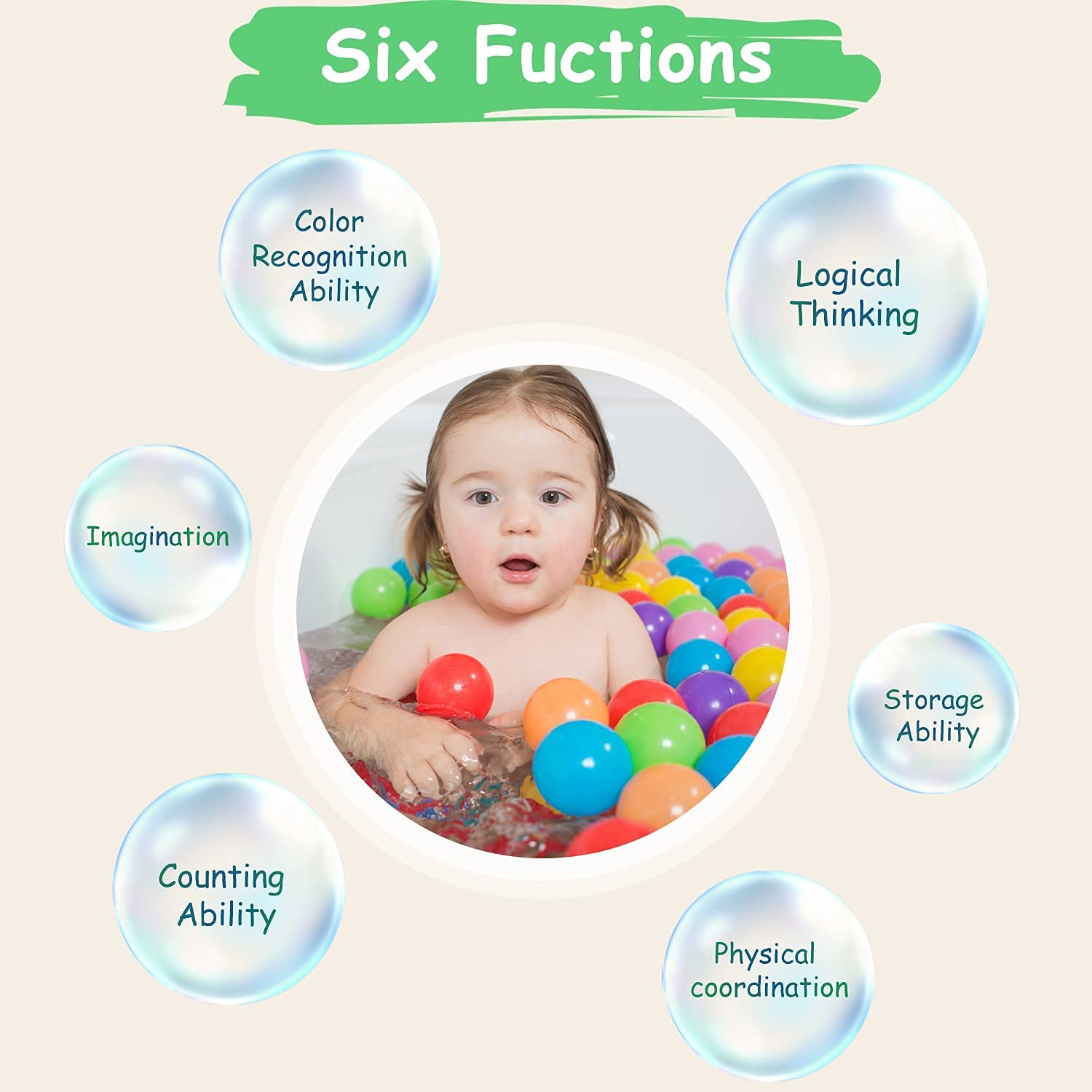 Vanland 100 Ball Pit Balls Vanland 100 Ball Pit Balls