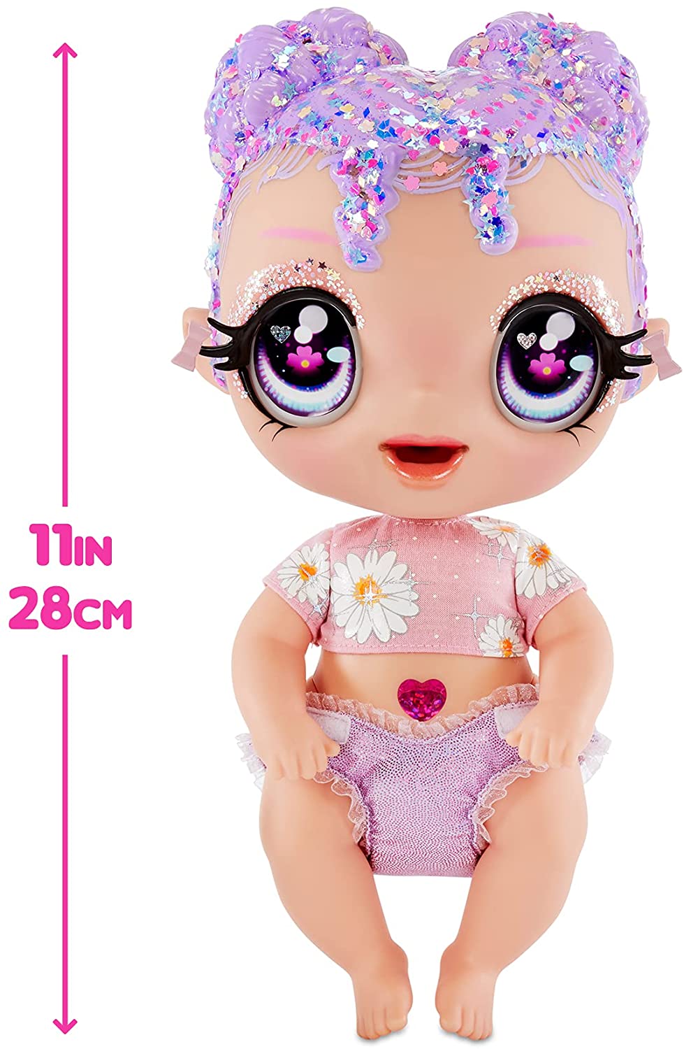 MGA'S Glitter BABYZ Lila Wildboom Baby Doll MGA'S Glitter BABYZ Lila Wildboom Baby Doll