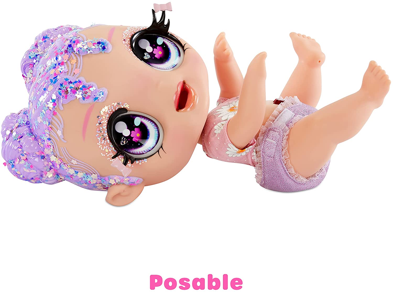 MGA'S Glitter BABYZ Lila Wildboom Baby Doll MGA'S Glitter BABYZ Lila Wildboom Baby Doll
