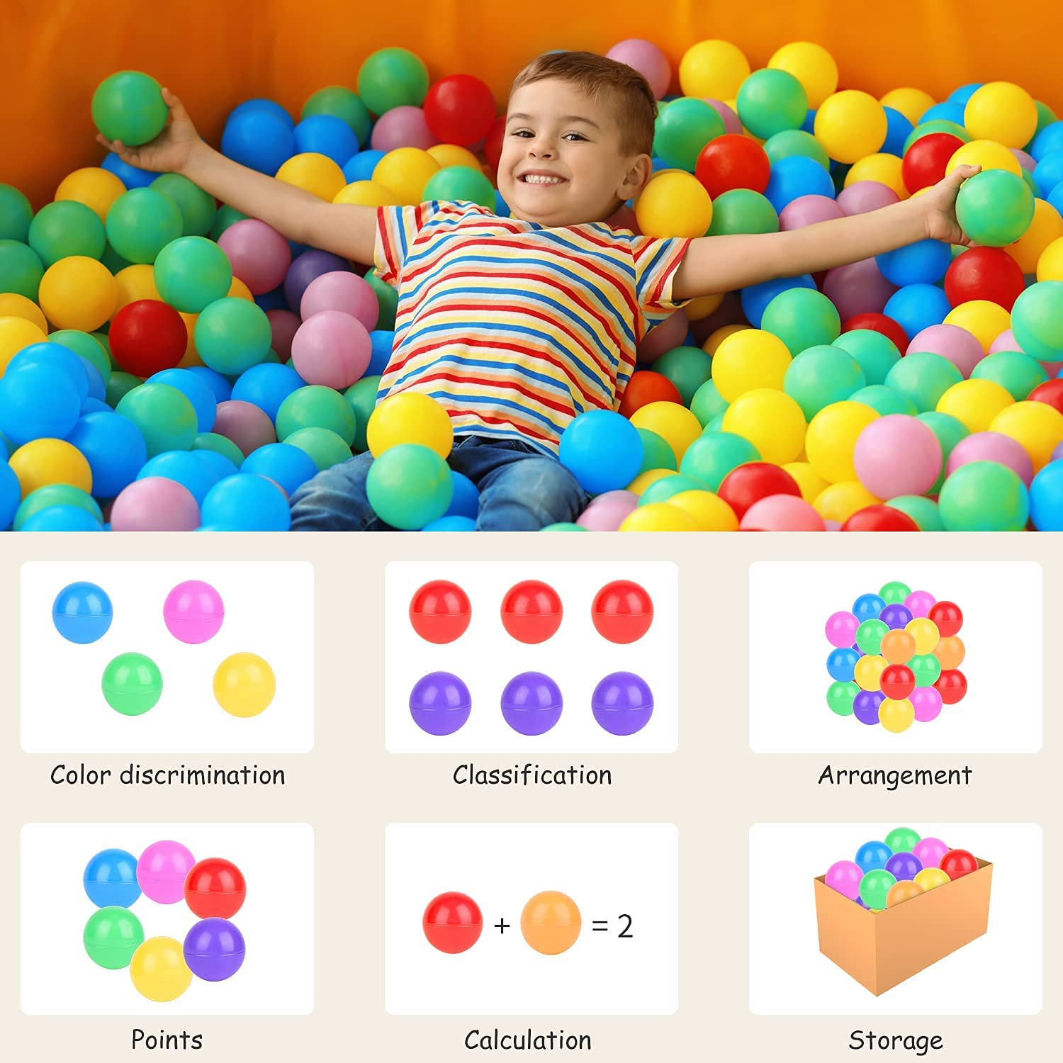 Vanland 100 Ball Pit Balls Vanland 100 Ball Pit Balls
