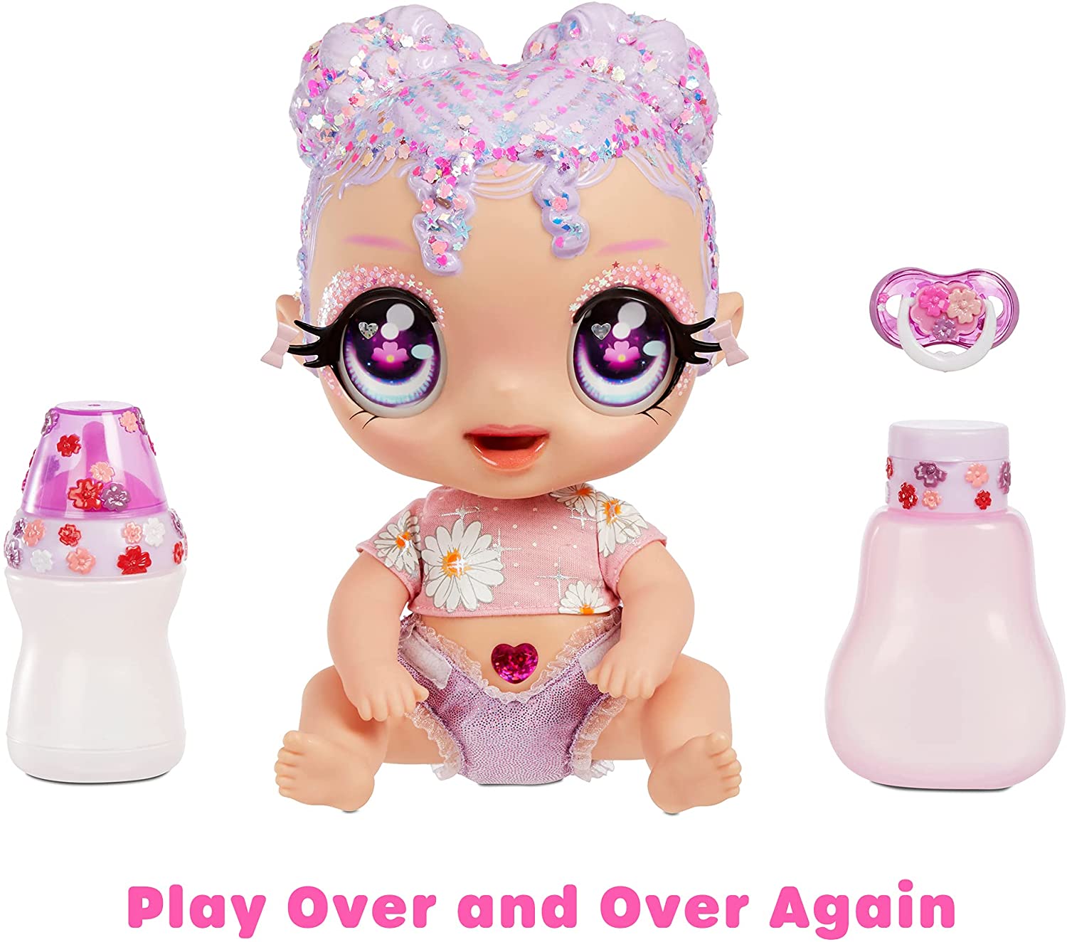 MGA'S Glitter BABYZ Lila Wildboom Baby Doll MGA'S Glitter BABYZ Lila Wildboom Baby Doll
