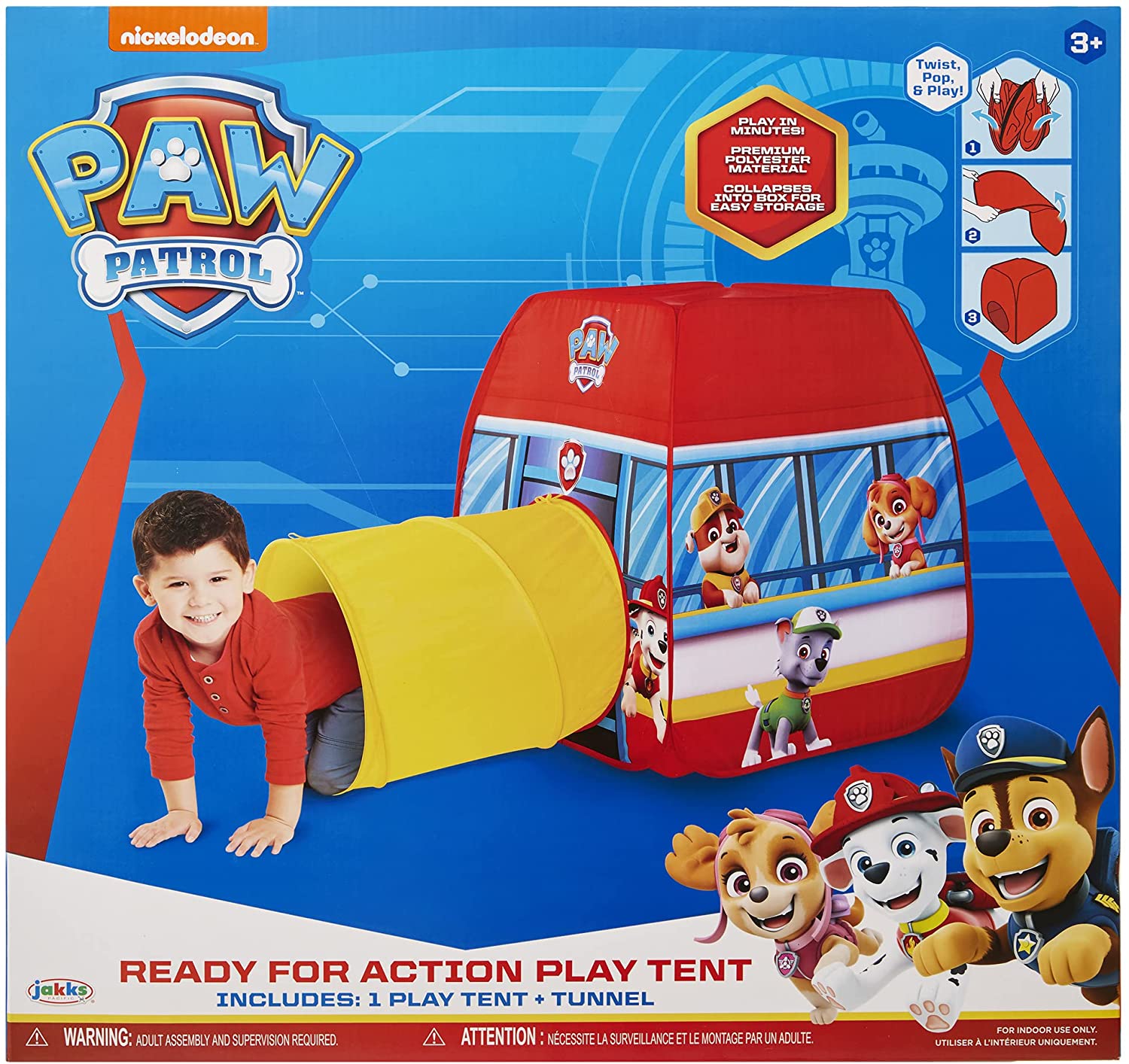 Paw Patrol Kids Tent Pop Up Play Tent with Tunnel Paw Patrol Kids Tent Pop Up Play Tent with Tunnel