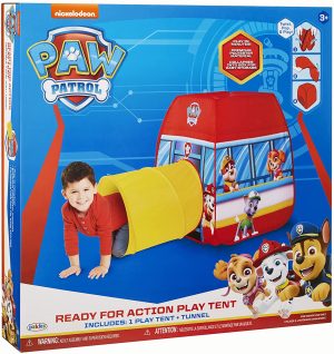 Paw Patrol Kids Tent Pop Up Play Tent with Tunnel