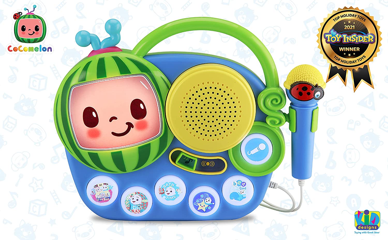 Cocomelon Toy Singalong Boombox with Microphone