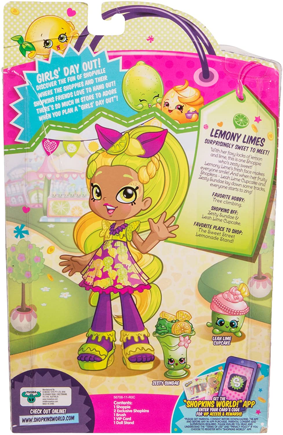 Shopkins Shoppies Doll Single Pack - Lemony Limes Shopkins Shoppies Doll Single Pack - Lemony Limes