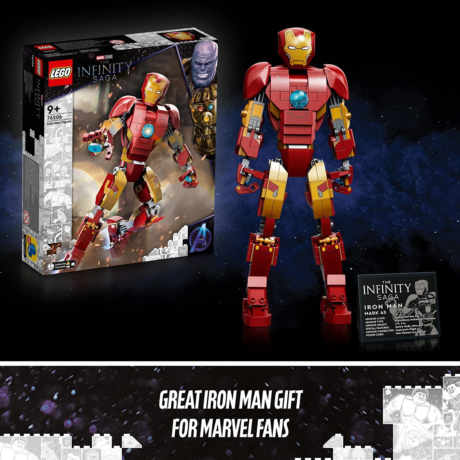 LEGO Marvel Iron Man Figure 76206 LEGO Marvel Iron Man Figure 76206