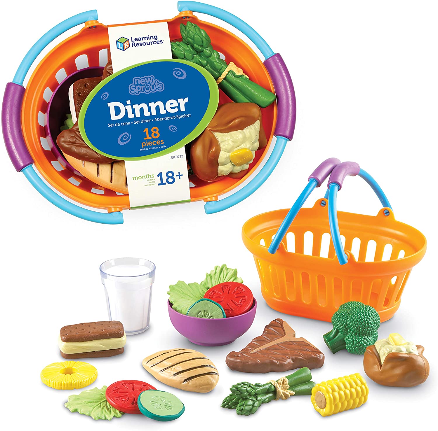 Learning Resources New Sprouts Dinner Foods Basket Learning Resources New Sprouts Dinner Foods Basket