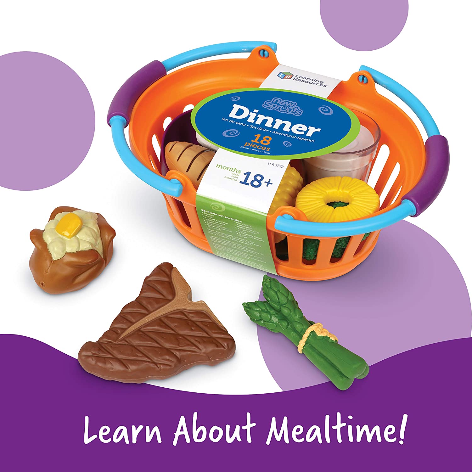 Learning Resources New Sprouts Dinner Foods Basket Learning Resources New Sprouts Dinner Foods Basket