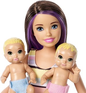 Barbie Nursery Playset with Skipper Babysitters Doll