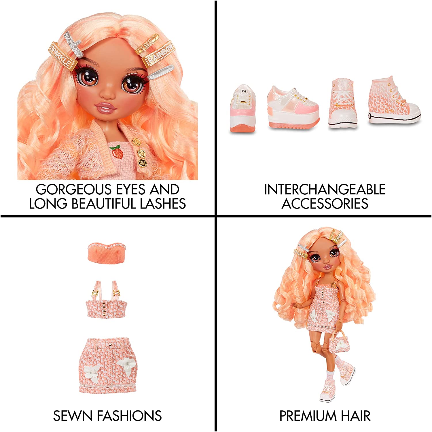 Rainbow High Series 3 Georgia Bloom Fashion Doll – Peach Rainbow High Series 3 Georgia Bloom Fashion Doll – Peach