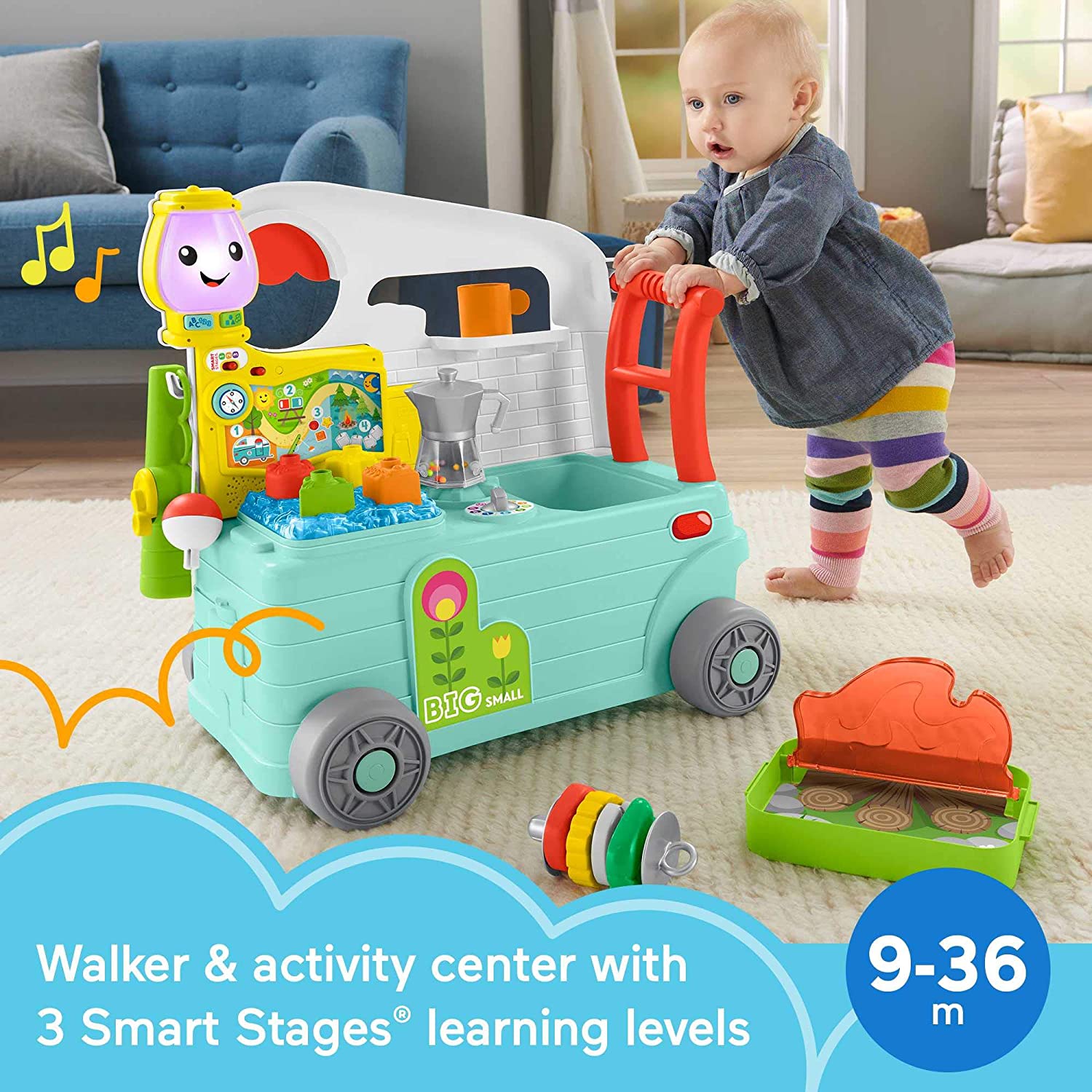 Fisher-Price Laugh & Learn 3-in-1 On-the-Go Camper Fisher-Price Laugh & Learn 3-in-1 On-the-Go Camper