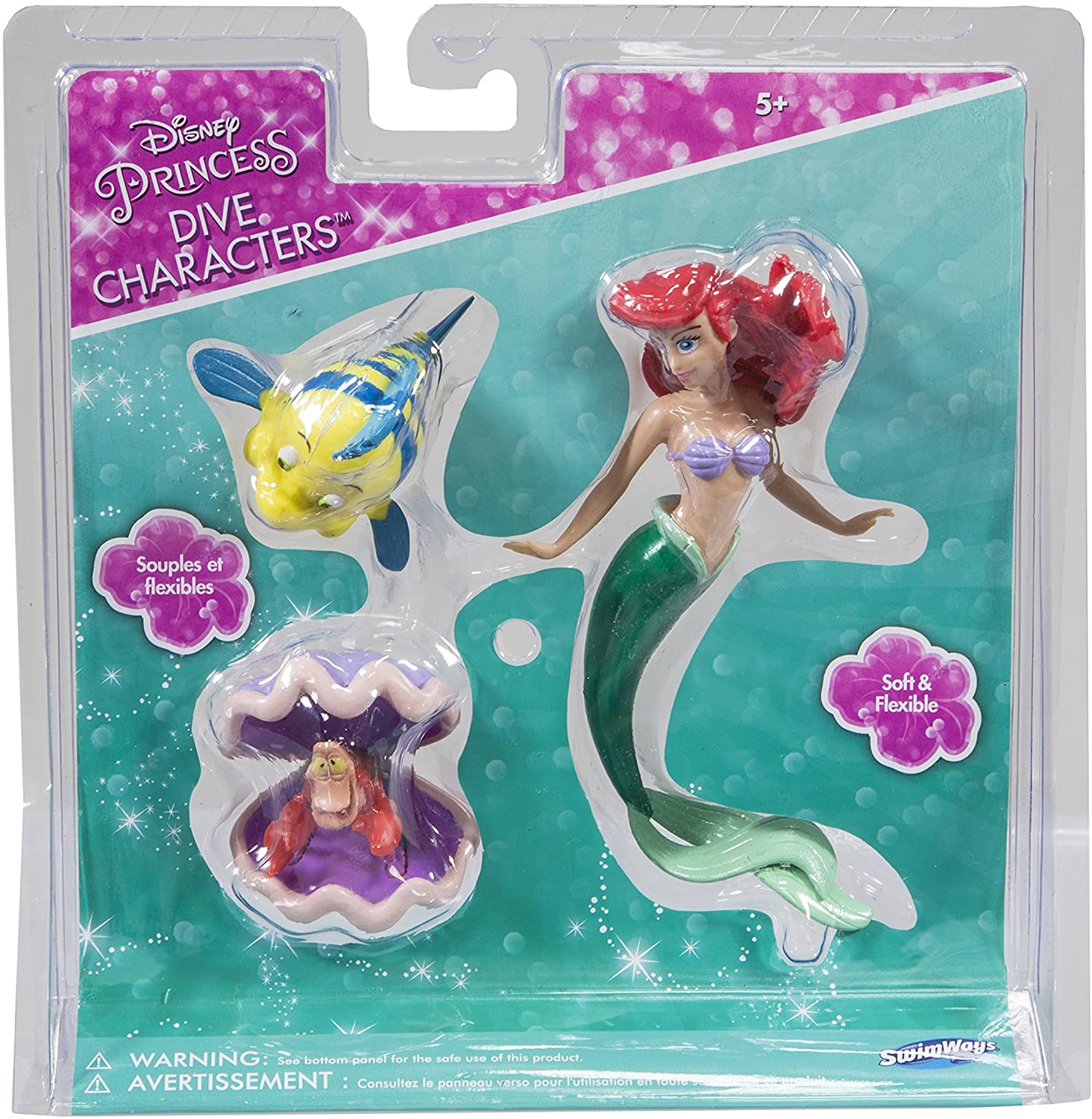SwimWays Little Mermaid Disney Dive Characters Pool Toy SwimWays Little Mermaid Disney Dive Characters Pool Toy