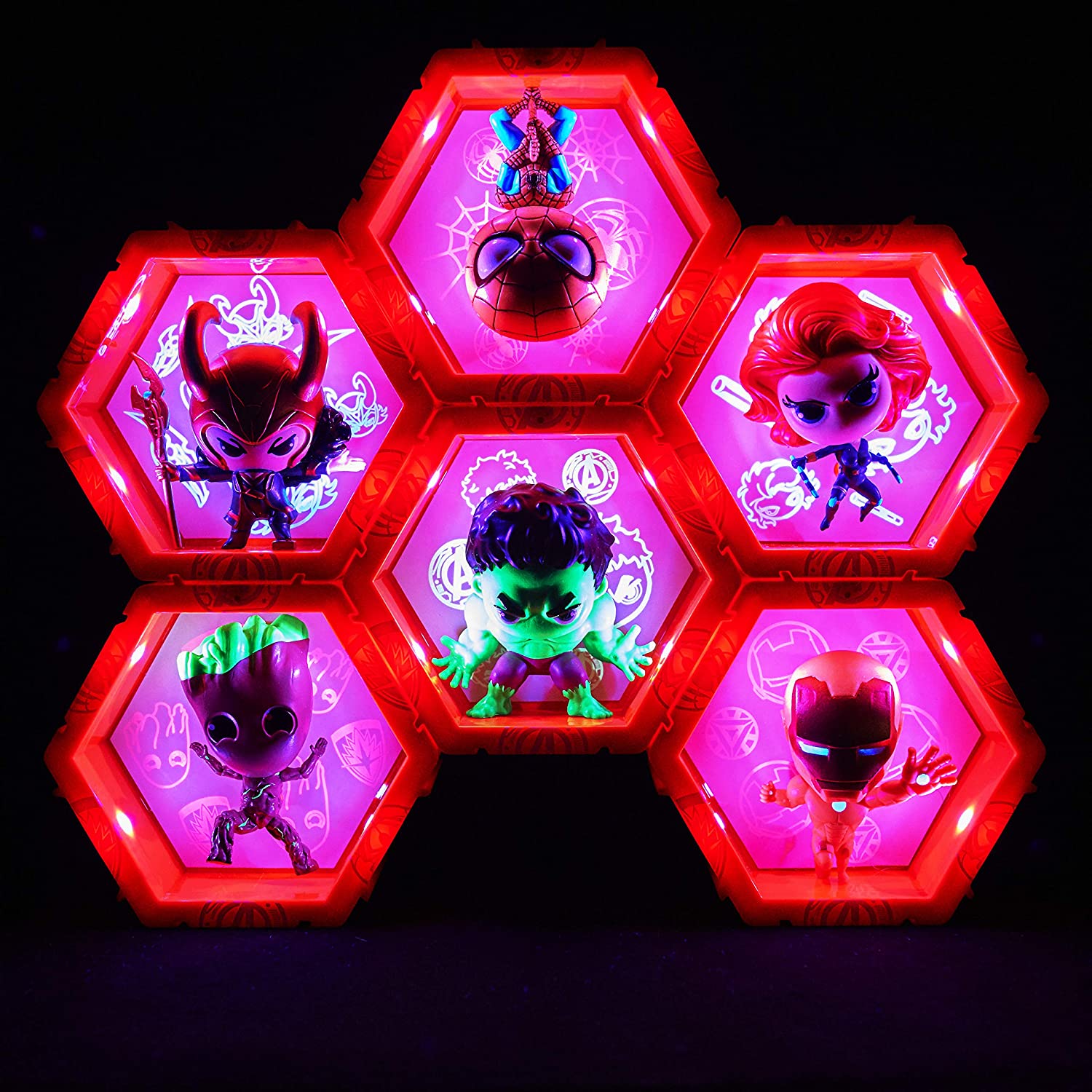WOW! PODS Avengers Spider-Man Light-Up Bobble-Head Figure WOW! PODS Avengers Spider-Man Light-Up Bobble-Head Figure