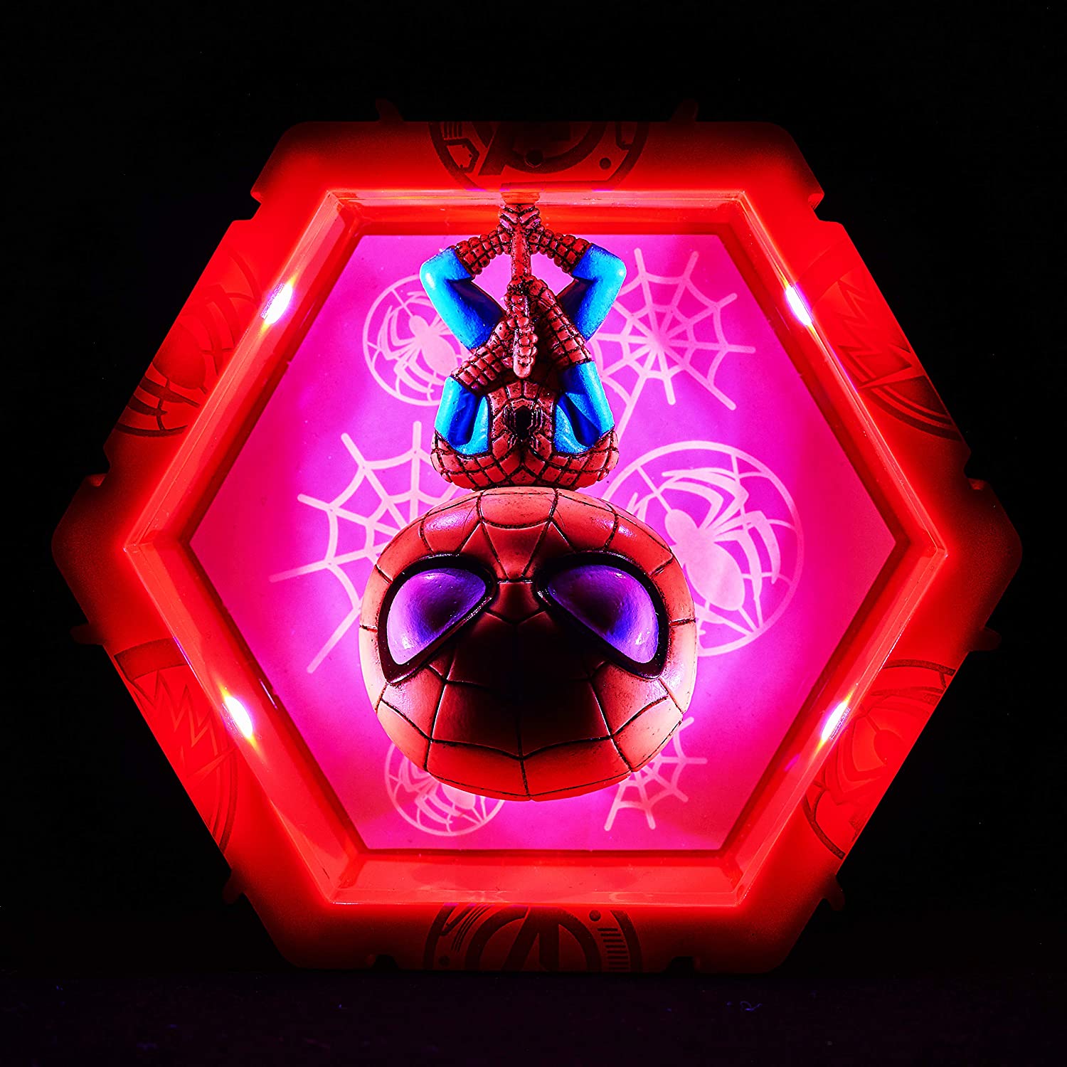 WOW! PODS Avengers Spider-Man Light-Up Bobble-Head Figure WOW! PODS Avengers Spider-Man Light-Up Bobble-Head Figure