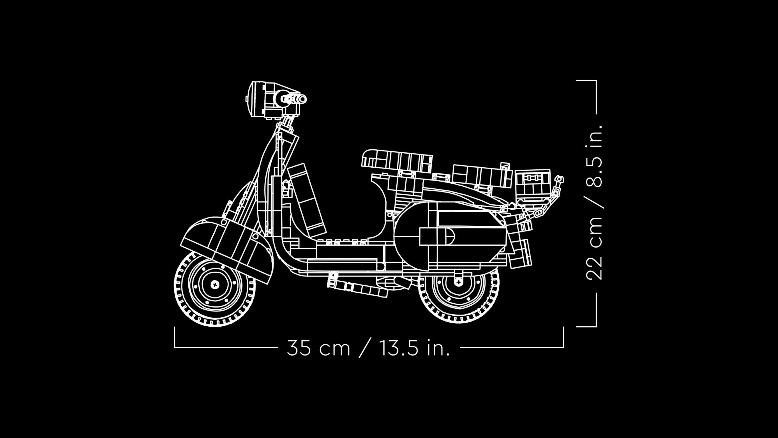 LEGO Vespa 125 10298 Model Building Kit LEGO Vespa 125 10298 Model Building Kit