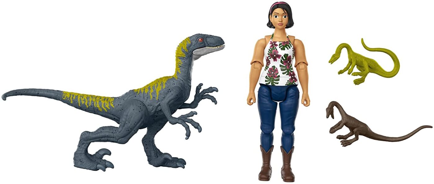 Jurassic World Human & Dino Pack Sammy & Velociraptor