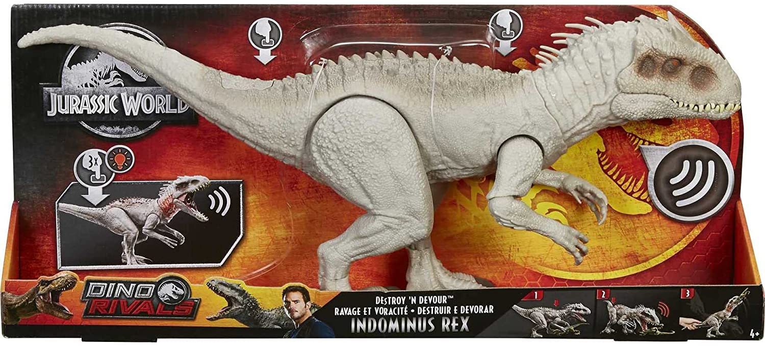 Jurassic World Destroy ‘N Devour Indominus Rex with Chomping Mouth Jurassic World Destroy ‘N Devour Indominus Rex with Chomping Mouth
