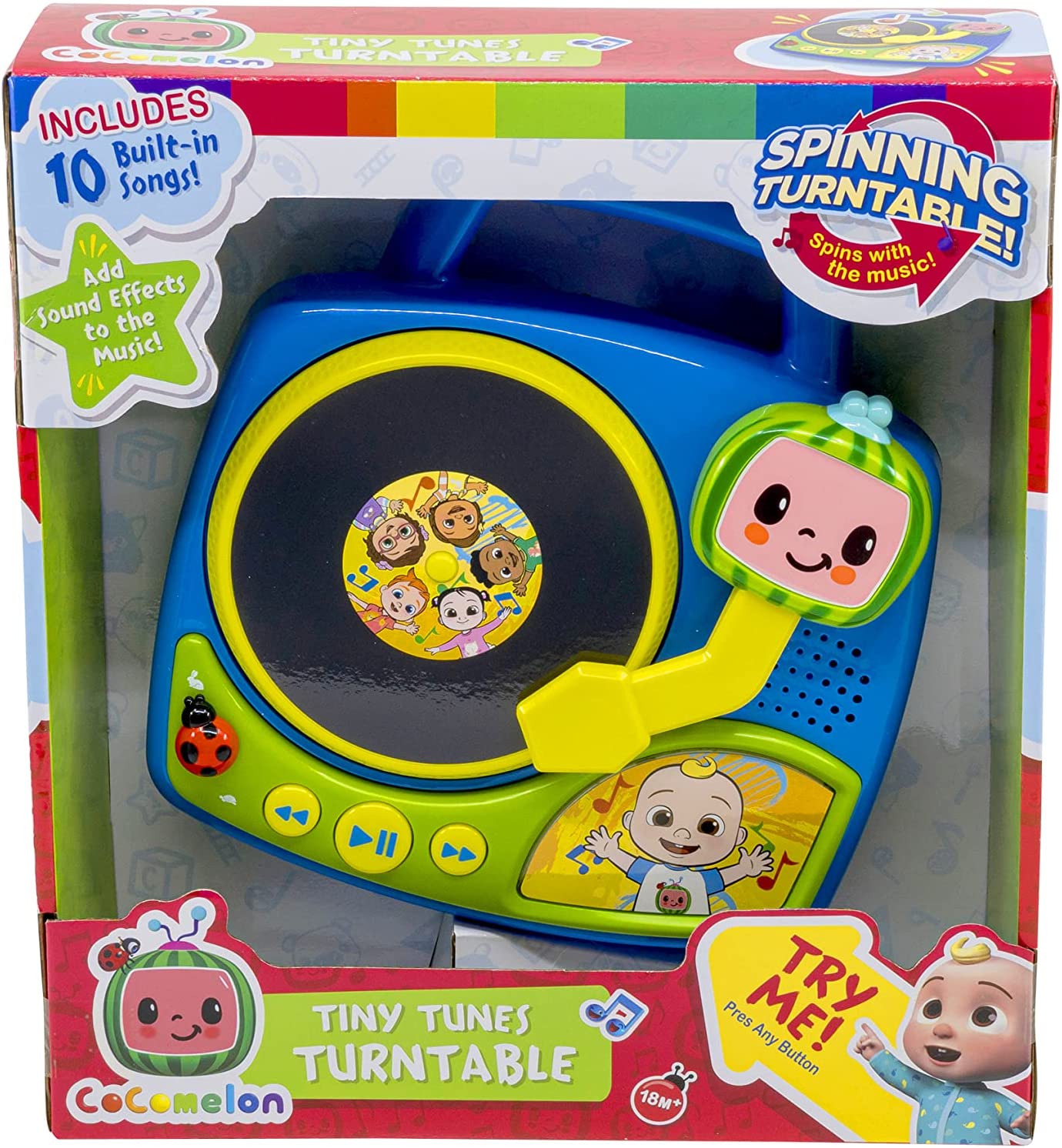 Cocomelon Turntable with Builtin Nursery Rhymes Cocomelon Turntable with Builtin Nursery Rhymes